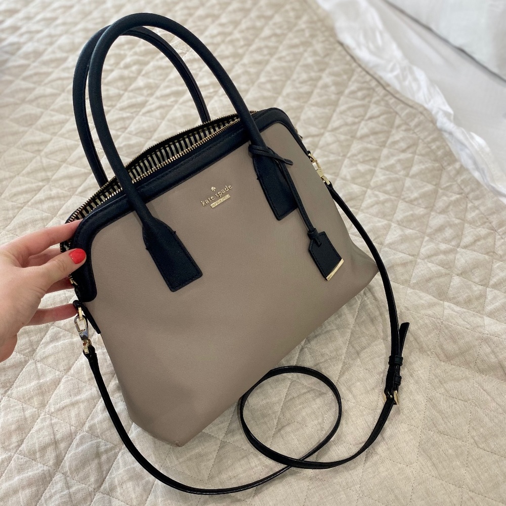 Kate Spade Black and Nurse Satchel Hand Bag